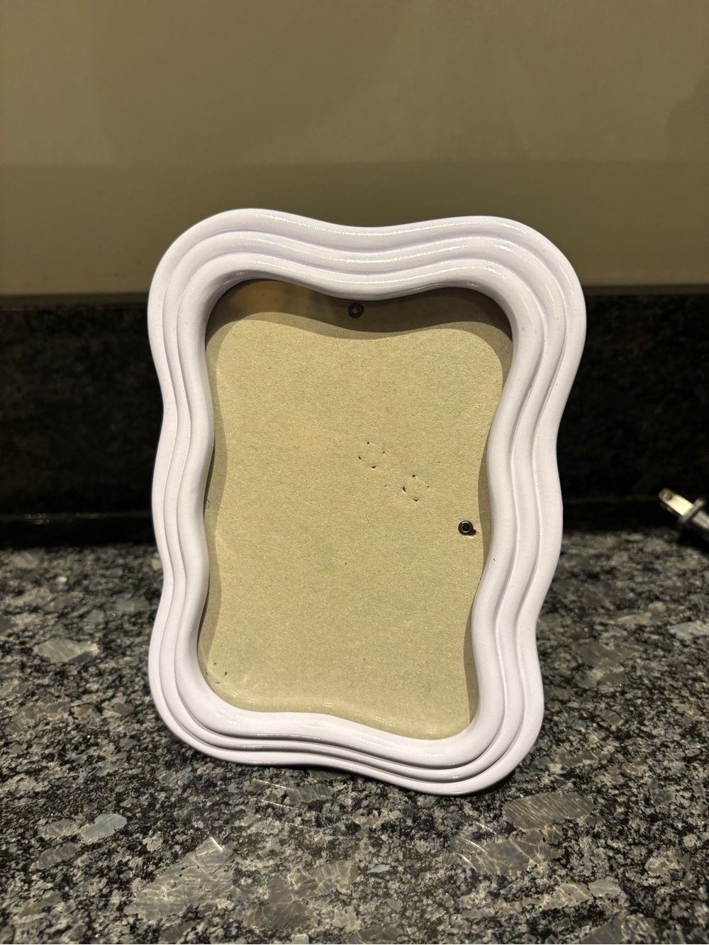 White Decorative Wavy Photo Frame — Home Accents